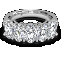 ritani women's five-stone diamond wedding ring