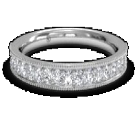 ritani women's diamond milgrain wedding ring