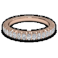 ritani women's open micropavé diamond eternity wedding ring