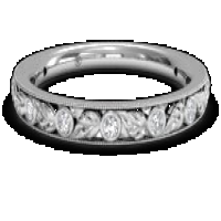 ritani women's hand-carved grecian diamond wedding ring