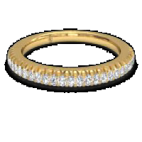 ritani women's open micropavé diamond wedding ring