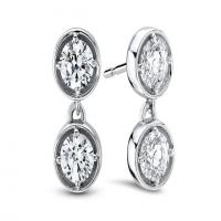 ritani two stone diamond drop earrings