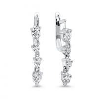 ritani four-stone diamond drop earrings