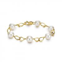 ritani freshwater pearl link bracelet