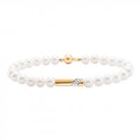 ritani freshwater cultured pearl and diamond bracelet