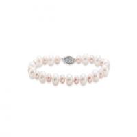 ritani pink & white freshwater pearl bracelet