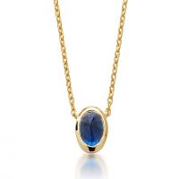 ritani blue sapphire reverse pendant