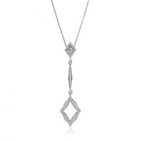 ritani diamond-shaped drop pendant