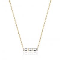 ritani ef collection diamond white topaz baguette mini bar necklace