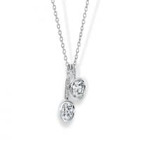 ritani two-stone diamond pendant