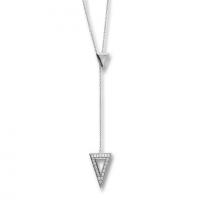 ritani pave diamond triangle lariat necklace