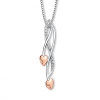 ritani diamond infinity heart pendant