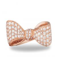 ritani interlocking blue sapphire square bow hoops