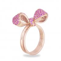 ritani bow pink sapphire ring (small)