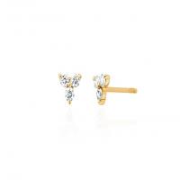 ritani ef collection diamond trio stud earring