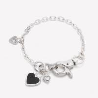 eddie borgo enamel heart charm bracelet rhod