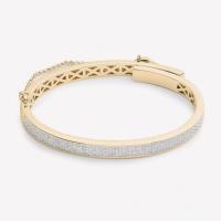 eddie borgo pavÉ extra thin safety chain bracelet gold