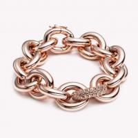 eddie borgo pave link chain bracelet rose gold