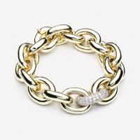 eddie borgo pave link chain bracelet gold