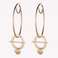 eddie borgo crossbar hoop earrings gold