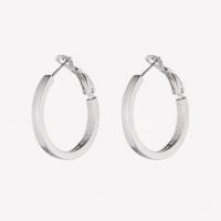 eddie borgo smaller cuboid hoop earrings silver