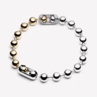eddie borgo pave ball chain necklace gold/silver