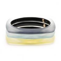 alexis bittar soft square bangle bracelet 3 stack set