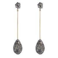 alexis bittar pavÃ© teardrop post