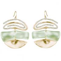 alexis bittar crystal encrusted spiral mobile earring