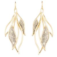 alexis bittar crystal encrusted feather wire earring