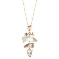 alexis bittar color block mobile pendant necklace