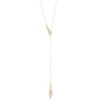 alexis bittar crystal encrusted origami lariat necklace