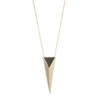 alexis bittar large pyramid pendant necklace