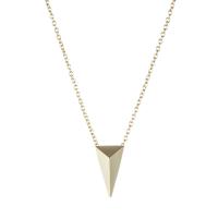 alexis bittar gold pyramid pendant necklace