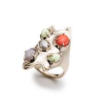 alexis bittar sculptural stone cluster cocktail ring