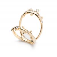 alexis bittar double band crystal ring