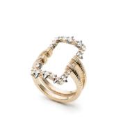 alexis bittar crystal encrusted oversized link ring