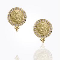temple st. clair	18k vine amulet earrings with rock crystal and diamond...