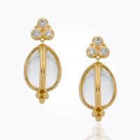 temple st. clair	18k angel earrings with diam...