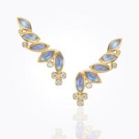 temple st. clair	18k sorcerer earrings with mixed sapphire pavé...