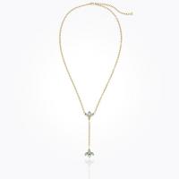 temple st. clair	18k bird necklace with crystal y-drop