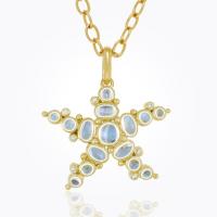 temple st. clair	18k sea star pendant with royal blue moonstone and diamond...