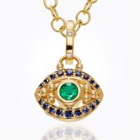 temple st. clair	18k crescent moon pendant