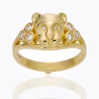 temple st. clair	18k cosmos band ring with diamond