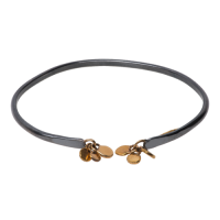 tara hutch 22k gold tassel cuff