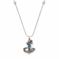 alex and ani	fish hook two tone adjustable necklace | david lynch foundation