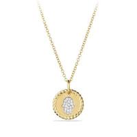 david yurman	petite pave hamsa necklace with diamonds in 18k gold
