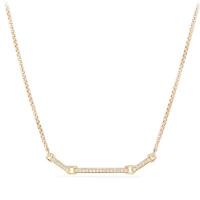 david yurman	petite pavÃ© necklace with diamonds in 18k gold