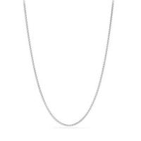 david yurman	box chain necklace in 18k white gold, 1.7mm