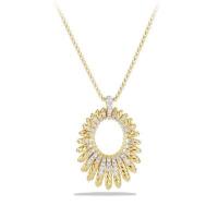 david yurman	tempo pendant necklace with diamonds in 18k gold